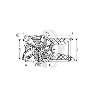 DIEDERICHS Ventilators, Motora dzesēšanas sistēma DCL1134