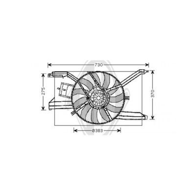 DIEDERICHS Ventilators, Motora dzesēšanas sistēma DCL1152