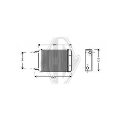 DIEDERICHS Siltummainis, Salona apsilde DCM1002