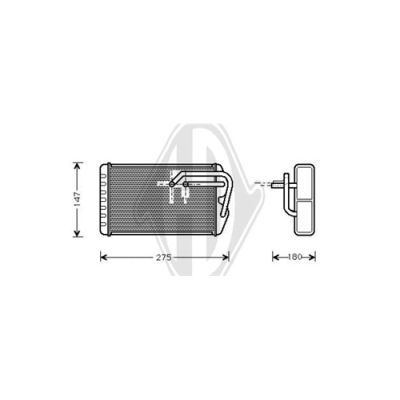 DIEDERICHS Теплообменник, отопление салона DCM1010