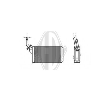 DIEDERICHS Теплообменник, отопление салона DCM1049