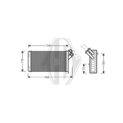 DIEDERICHS Теплообменник, отопление салона DCM1052