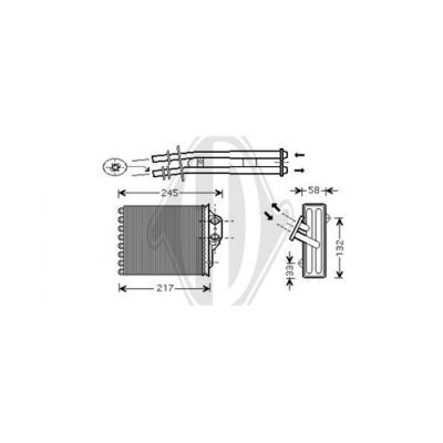 DIEDERICHS Siltummainis, Salona apsilde DCM1086