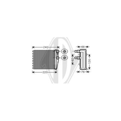 DIEDERICHS Теплообменник, отопление салона DCM1217