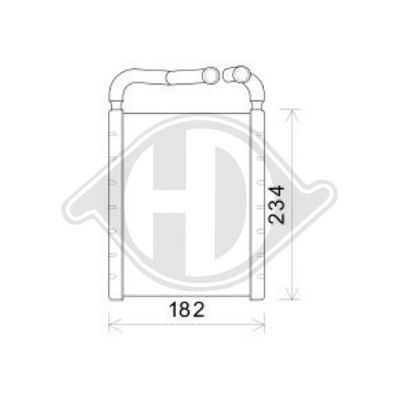 DIEDERICHS Теплообменник, отопление салона DCM1300