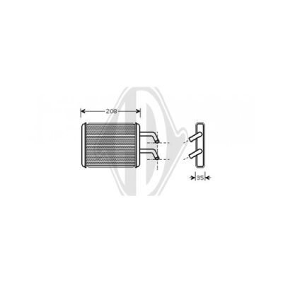 DIEDERICHS Siltummainis, Salona apsilde DCM1310