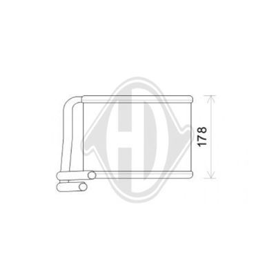 DIEDERICHS Теплообменник, отопление салона DCM1325