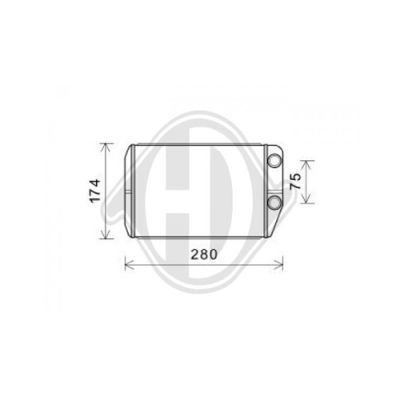 DIEDERICHS Теплообменник, отопление салона DCM1328