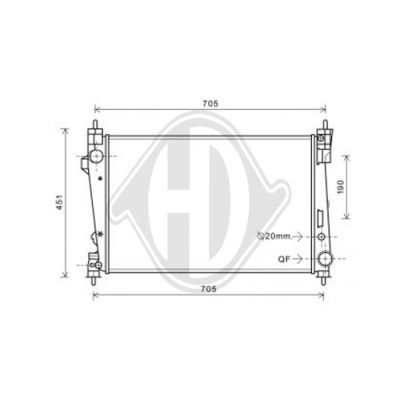 DIEDERICHS Radiators, Motora dzesēšanas sistēma DCM1361