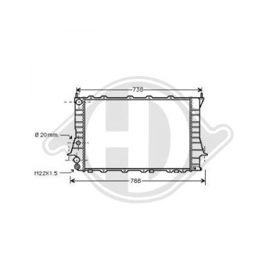 DIEDERICHS Radiators, Motora dzesēšanas sistēma DCM1433