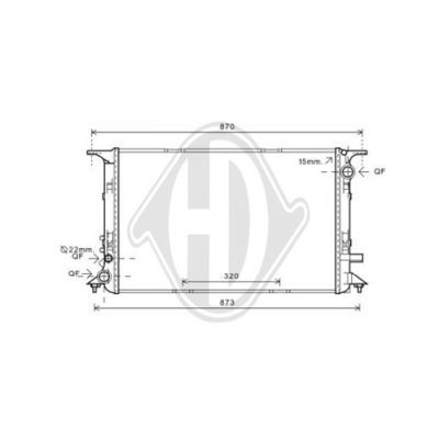 DIEDERICHS Radiators, Motora dzesēšanas sistēma DCM1499