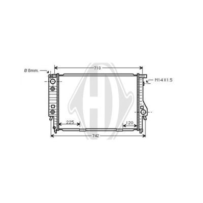 DIEDERICHS Radiators, Motora dzesēšanas sistēma DCM1545