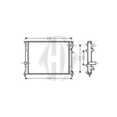 DIEDERICHS Radiators, Motora dzesēšanas sistēma DCM1630