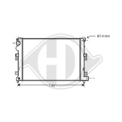 DIEDERICHS Radiators, Motora dzesēšanas sistēma DCM1731