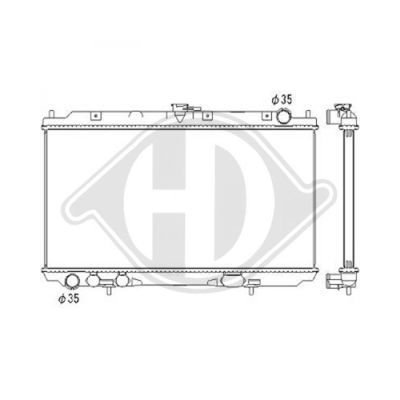 DIEDERICHS Radiators, Motora dzesēšanas sistēma DCM1826