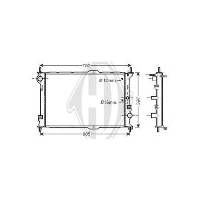 DIEDERICHS Radiators, Motora dzesēšanas sistēma DCM2086