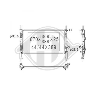 DIEDERICHS Radiators, Motora dzesēšanas sistēma DCM2091