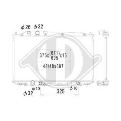 DIEDERICHS Radiators, Motora dzesēšanas sistēma DCM2186