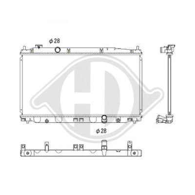 DIEDERICHS Радиатор, охлаждение двигателя DCM2196