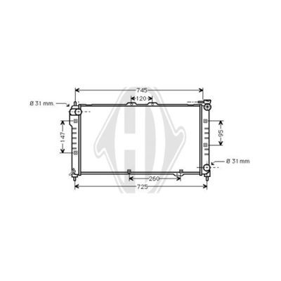 DIEDERICHS Radiators, Motora dzesēšanas sistēma DCM2238