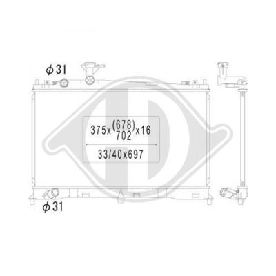 DIEDERICHS Radiators, Motora dzesēšanas sistēma DCM2249