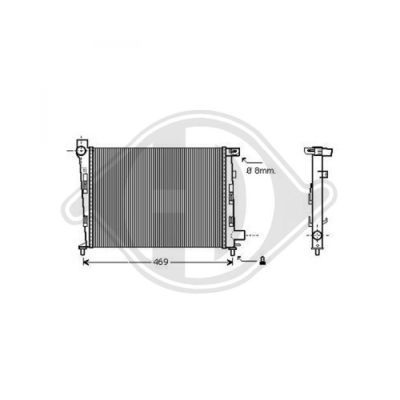 DIEDERICHS Radiators, Motora dzesēšanas sistēma DCM2396