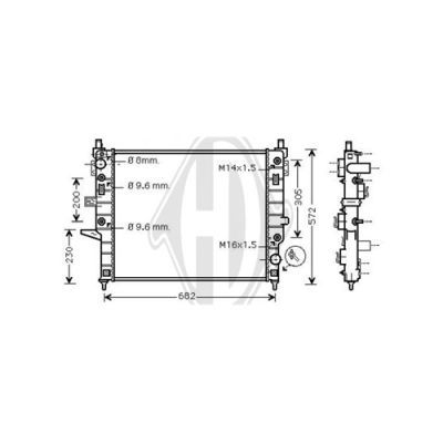 DIEDERICHS Radiators, Motora dzesēšanas sistēma DCM2400