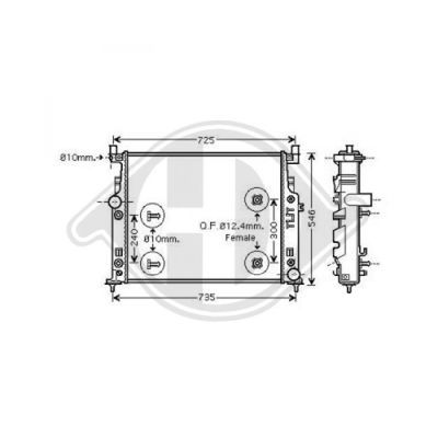 DIEDERICHS Radiators, Motora dzesēšanas sistēma DCM2418