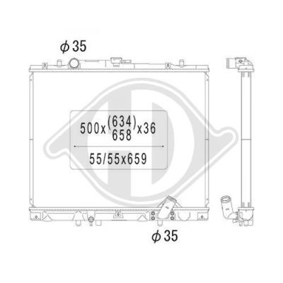 DIEDERICHS Radiators, Motora dzesēšanas sistēma DCM2501