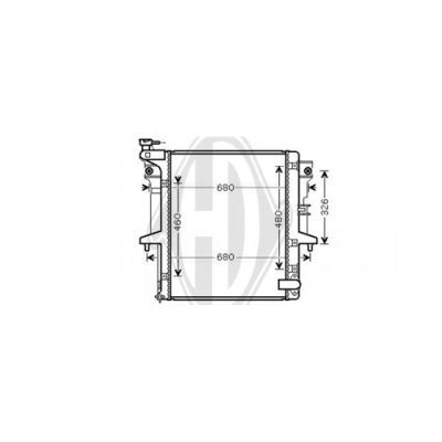 DIEDERICHS Radiators, Motora dzesēšanas sistēma DCM2528