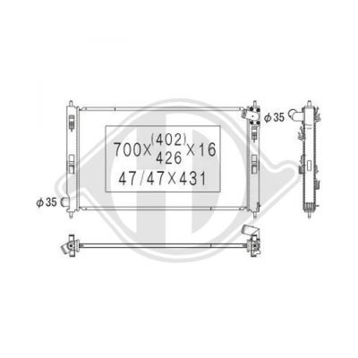 DIEDERICHS Radiators, Motora dzesēšanas sistēma DCM2532