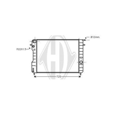 DIEDERICHS Radiators, Motora dzesēšanas sistēma DCM2621