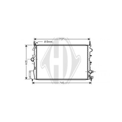 DIEDERICHS Radiators, Motora dzesēšanas sistēma DCM2669