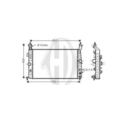 DIEDERICHS Radiators, Motora dzesēšanas sistēma DCM2711