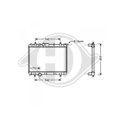 DIEDERICHS Radiators, Motora dzesēšanas sistēma DCM2786