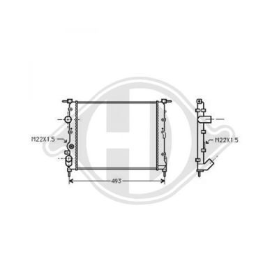 DIEDERICHS Radiators, Motora dzesēšanas sistēma DCM2889