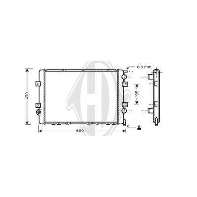 DIEDERICHS Radiators, Motora dzesēšanas sistēma DCM2902