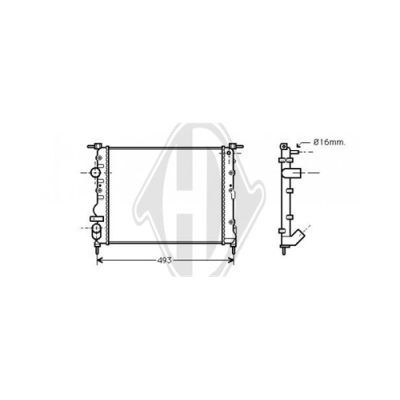 DIEDERICHS Radiators, Motora dzesēšanas sistēma DCM2909