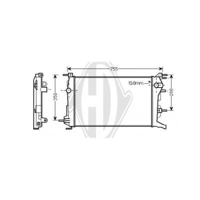 DIEDERICHS Radiators, Motora dzesēšanas sistēma DCM2957