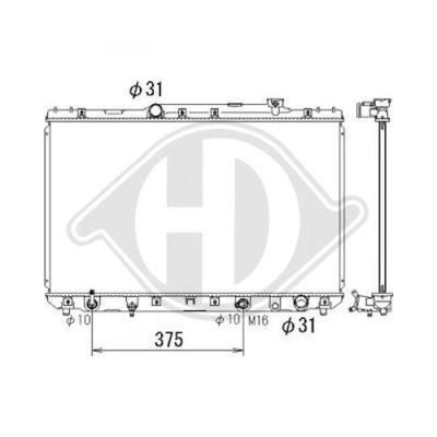 DIEDERICHS Radiators, Motora dzesēšanas sistēma DCM3174