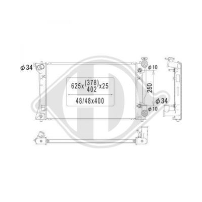 DIEDERICHS Radiators, Motora dzesēšanas sistēma DCM3224