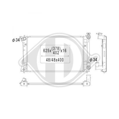 DIEDERICHS Radiators, Motora dzesēšanas sistēma DCM3253