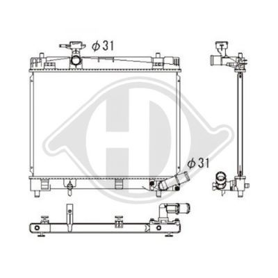 DIEDERICHS Radiators, Motora dzesēšanas sistēma DCM3345