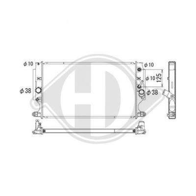 DIEDERICHS Radiators, Motora dzesēšanas sistēma DCM3352