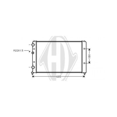 DIEDERICHS Radiators, Motora dzesēšanas sistēma DCM3411