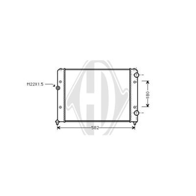 DIEDERICHS Radiators, Motora dzesēšanas sistēma DCM3413