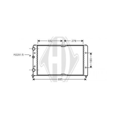 DIEDERICHS Radiators, Motora dzesēšanas sistēma DCM3435