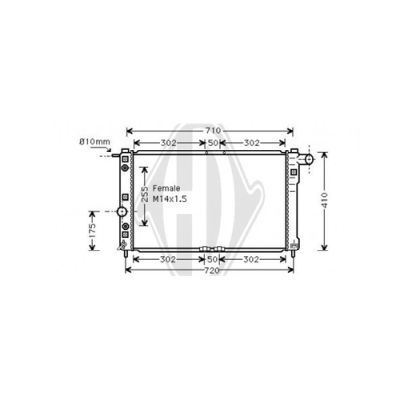 DIEDERICHS Radiators, Motora dzesēšanas sistēma DCM3585