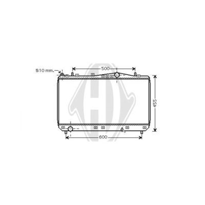 DIEDERICHS Радиатор, охлаждение двигателя DCM3594