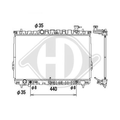 DIEDERICHS Radiators, Motora dzesēšanas sistēma DCM3675